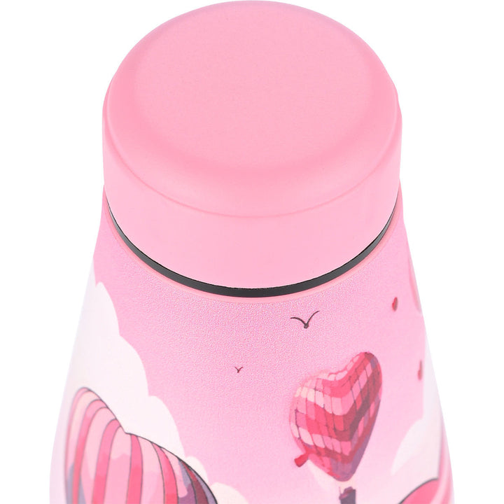 Estia Μπουκάλι Θερμός Save The Aegean 500ml Ροζ Με Αερόστατο Love Ascend
