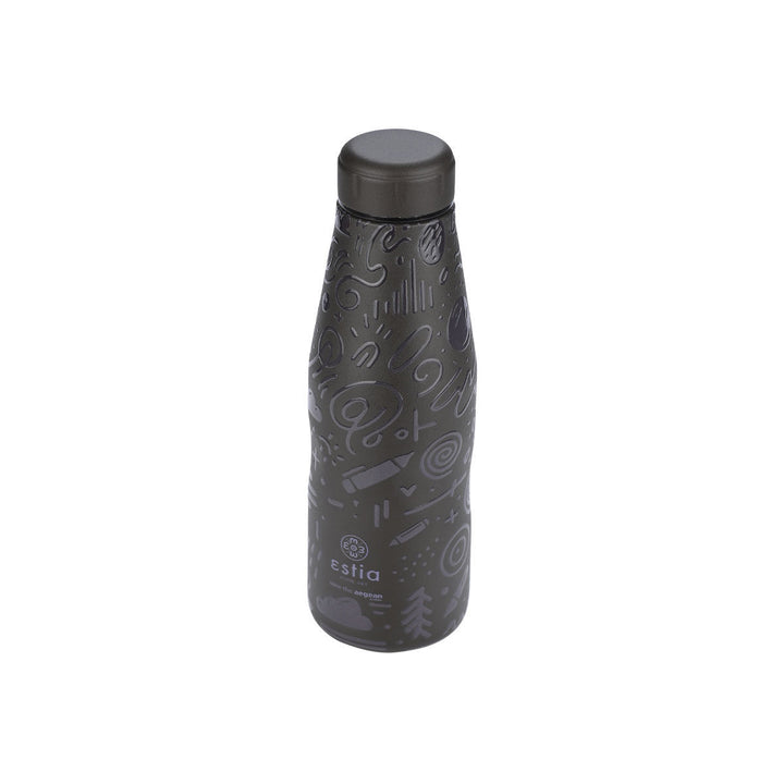 Estia Μπουκάλι Θερμός Save The Aegean 500ml Μαύρο Noir Echo