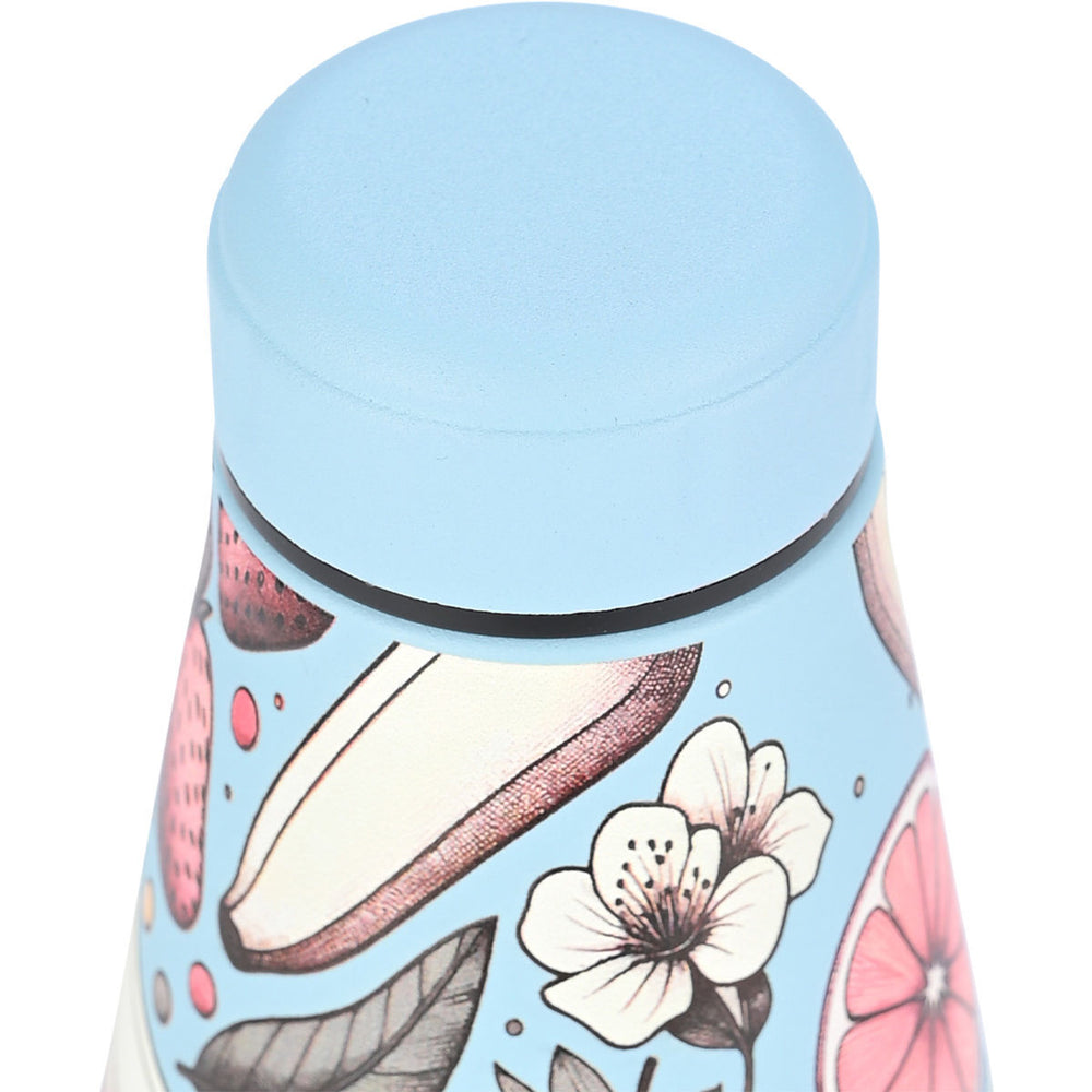 Estia Μπουκάλι Θερμός Save The Aegean 500ml Γαλάζιο Με Φρούτα Subdued Harvest Travel Flask