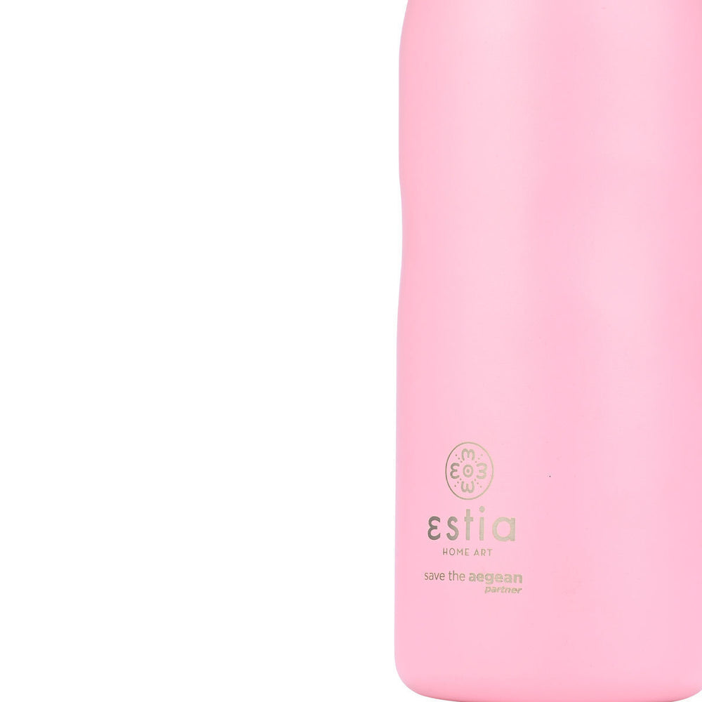 Estia Μπουκάλι Θερμός Save The Aegean Ροζ Blossom Rose Travel Flask