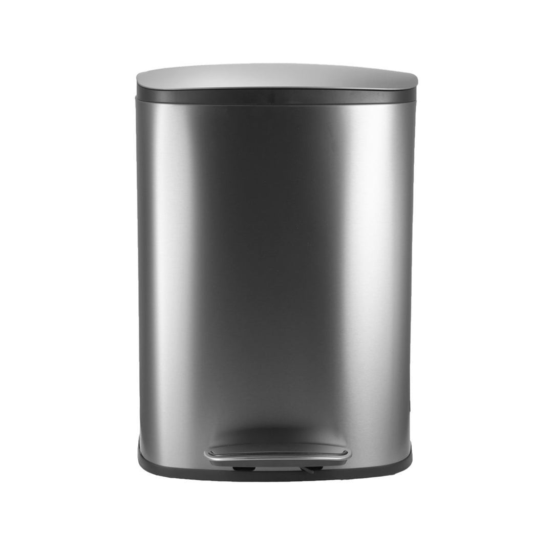 Κάδος Απορριμάτων Κουζίνας Ατσάλινος Γκρι Με Φίλτρο Κατά των Οσμών 50lt Estia