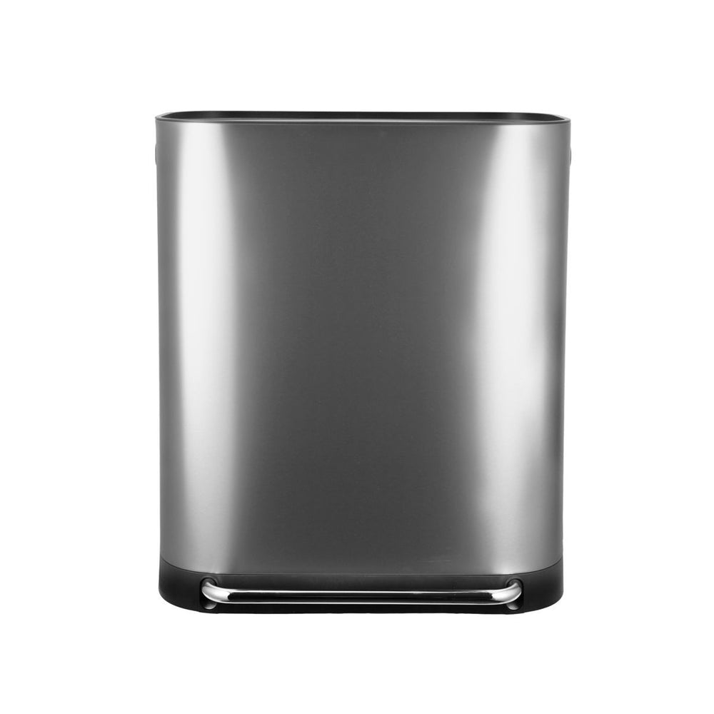 Κάδος Απορριμάτων Κουζίνας Ατσάλινος Ίνοξ Με 2 Δοχεία 30lt&30lt Estia