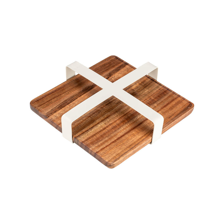 Χαρτοπετσετοθήκη Τετράγωνη Μεταλλική Ivory Allure Estia