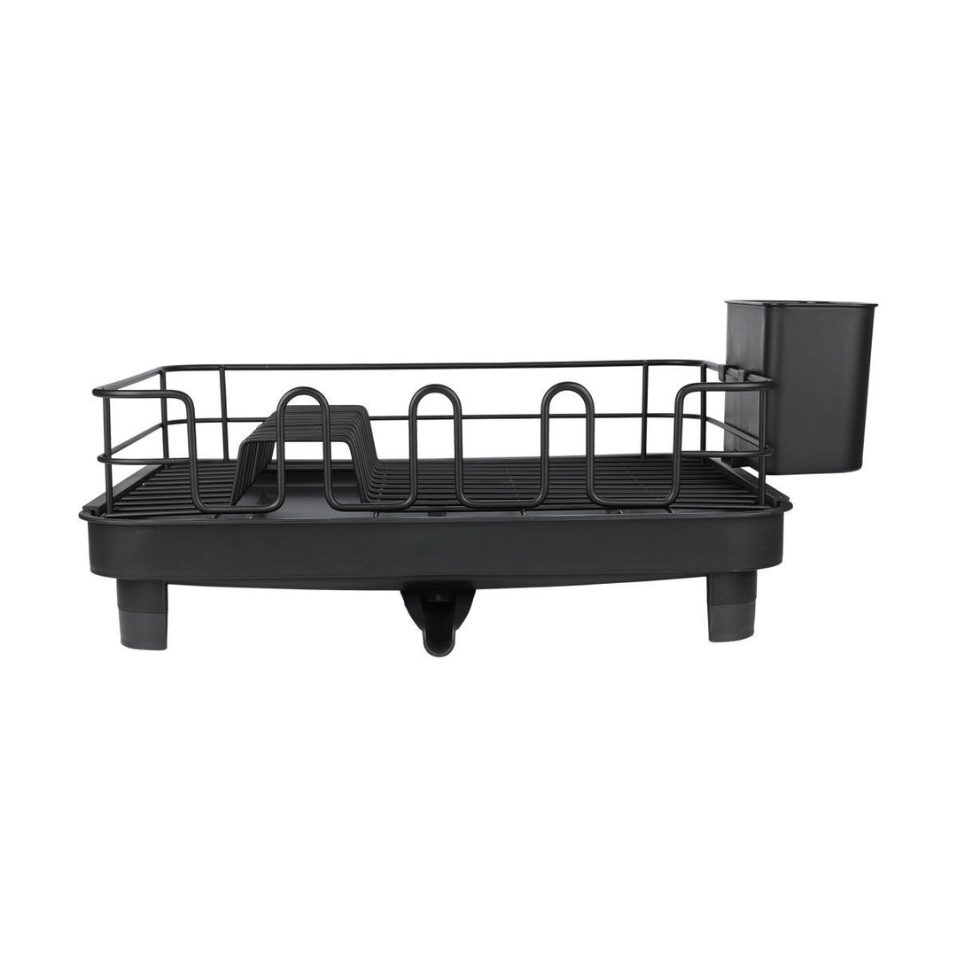 Πιατοθήκη Μεταλλική Με Πλαστική Αναπτυσσόμενη Βάση Μαύρη Estia 41X32X15cm