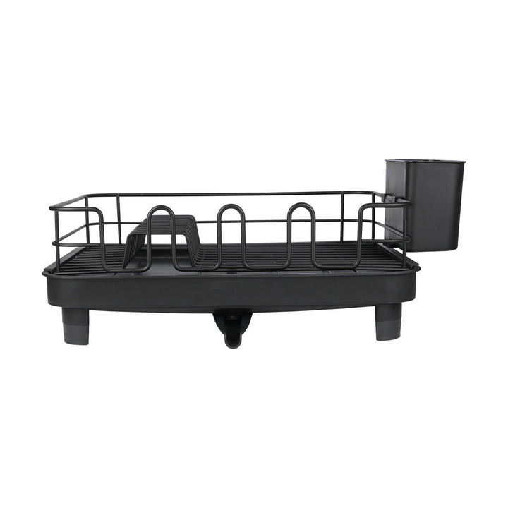 Πιατοθήκη Μεταλλική Με Πλαστική Αναπτυσσόμενη Βάση Μαύρη Estia 41X32X15cm