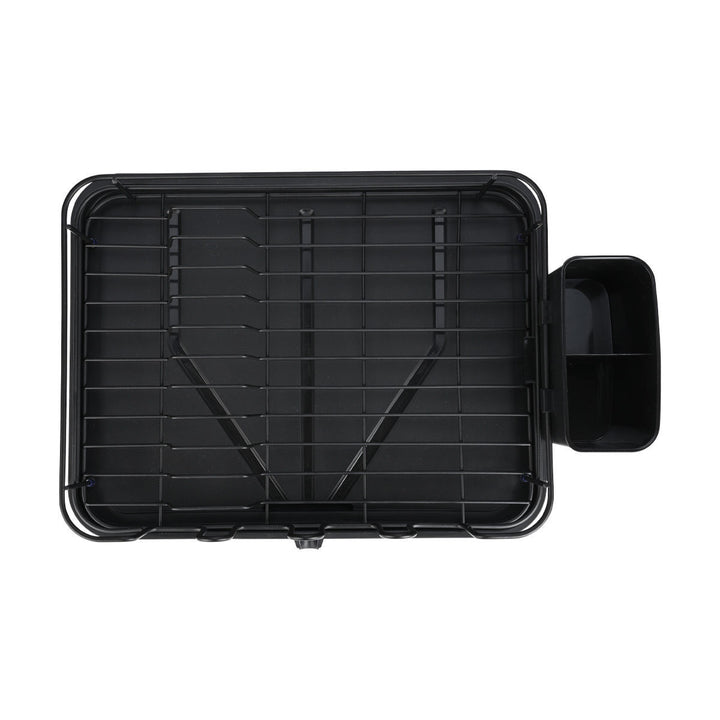 Πιατοθήκη Μεταλλική Με Πλαστική Αναπτυσσόμενη Βάση Μαύρη Estia 41X32X15cm