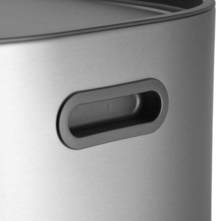 Κάδος Απορριμάτων Κουζίνας Ατσάλινος Ίνοξ Με 2 Δοχεία 30lt&30lt Estia