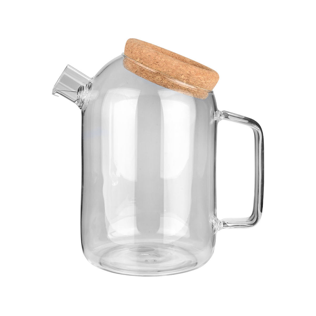 Κανάτα Γυάλινη 1800ml με Καπάκι Φελλού Estia