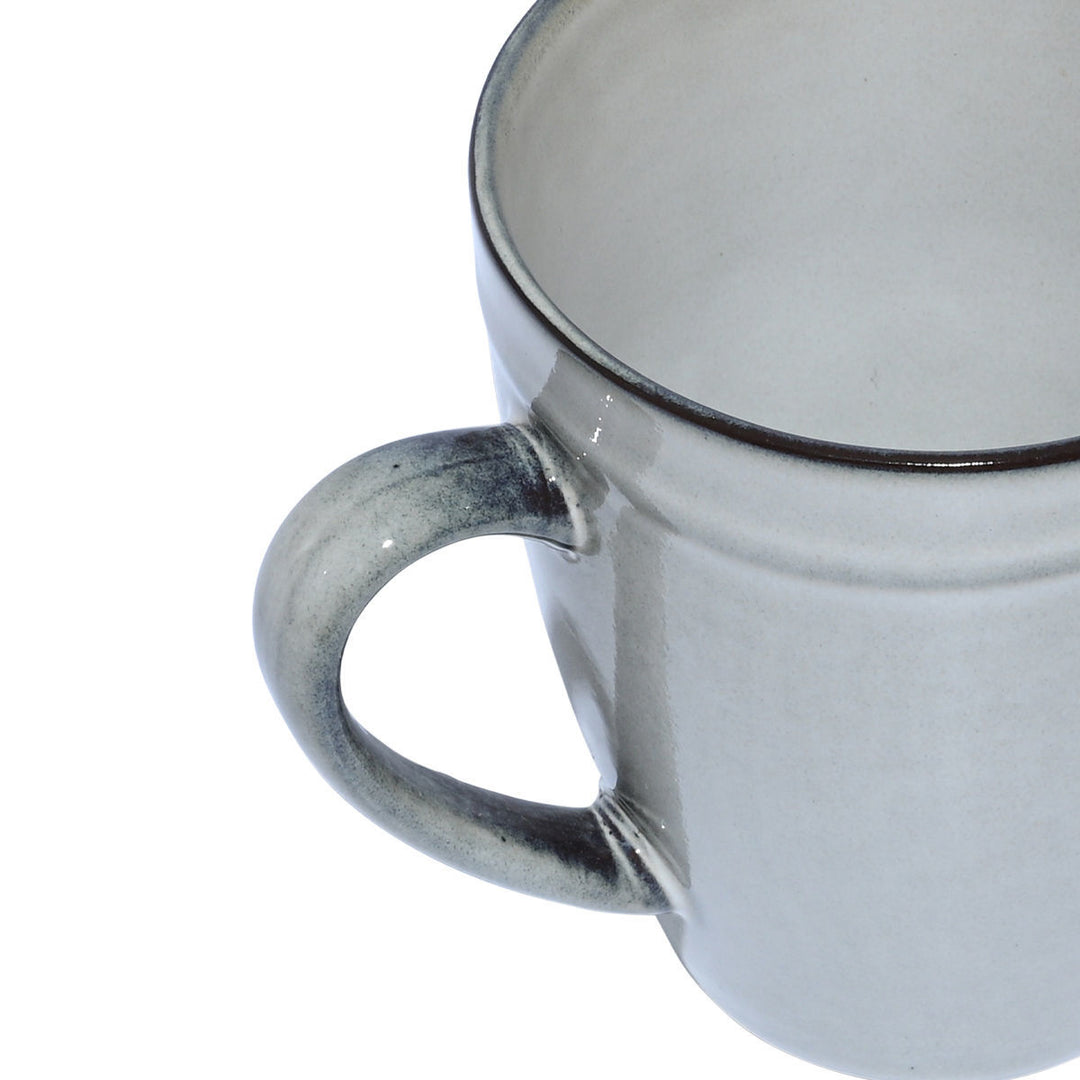 Κούπα Καφέ Γκρι Stoneware 480ml Deline Estia