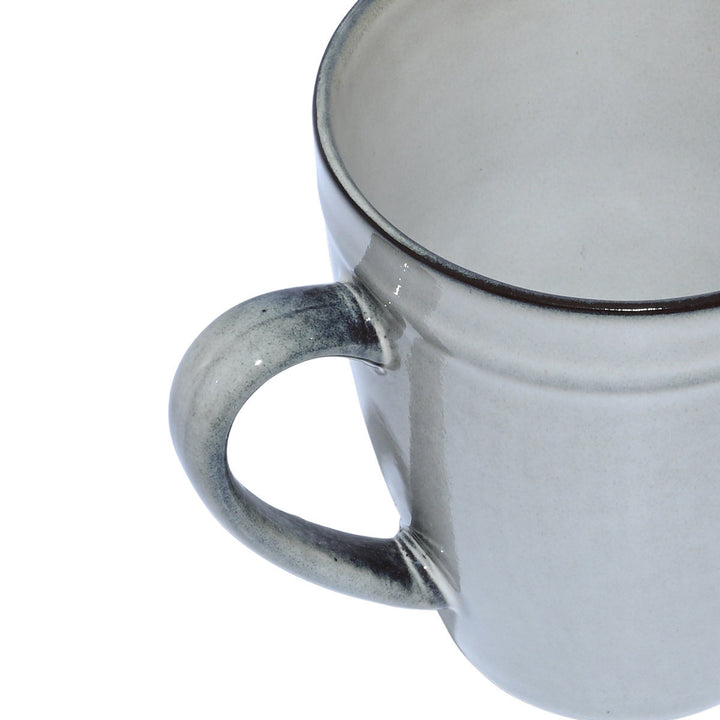 Κούπα Καφέ Γκρι Stoneware 480ml Deline Estia