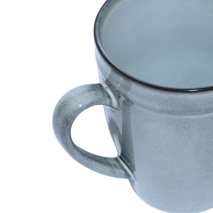 Κούπα Καφέ Γαλάζια Stoneware 480ml Deline Estia