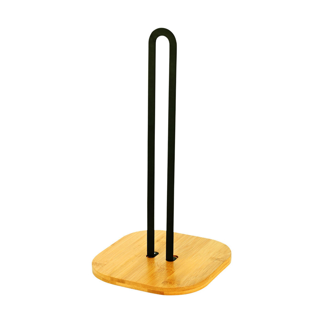 Βάση Για Ρολό Κουζίνας Μεταλλική Μαύρη Bamboo Essentials Estia