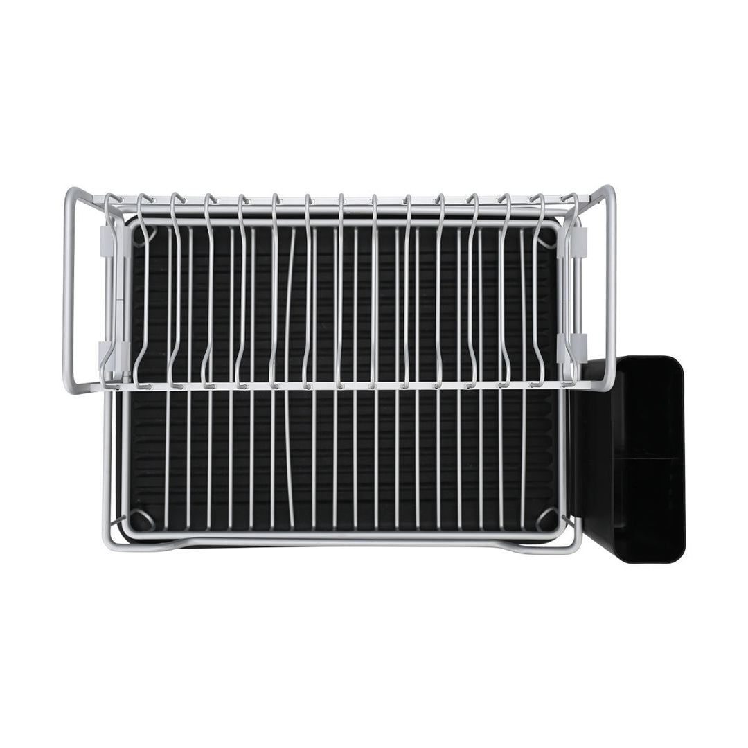 Πιατοθήκη Αλουμινίου Διόροφη Με Πλαστική Βάση Estia 50X30X12cm