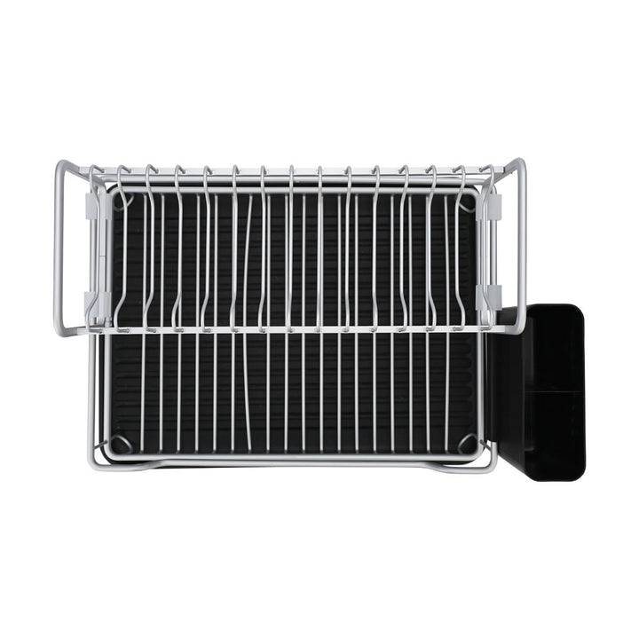 Πιατοθήκη Αλουμινίου Διόροφη Με Πλαστική Βάση Estia 50X30X12cm