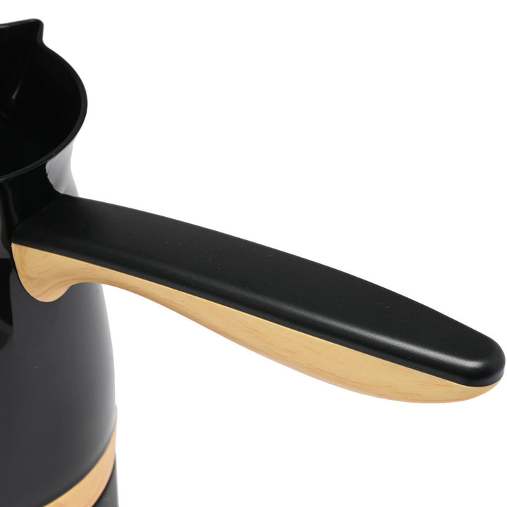 Μπρίκι Ηλεκτρικό Μαύρο Με Αντιθερμικά Τοιχώματα & Αποσπώμενη Βάση Estia 1000w