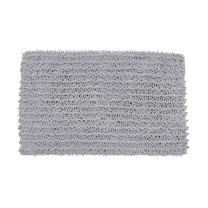 Πατάκι Μπάνιου Πολυεστέρα Ανοιχτό Γκρι 80x50cm Shaggy Estia