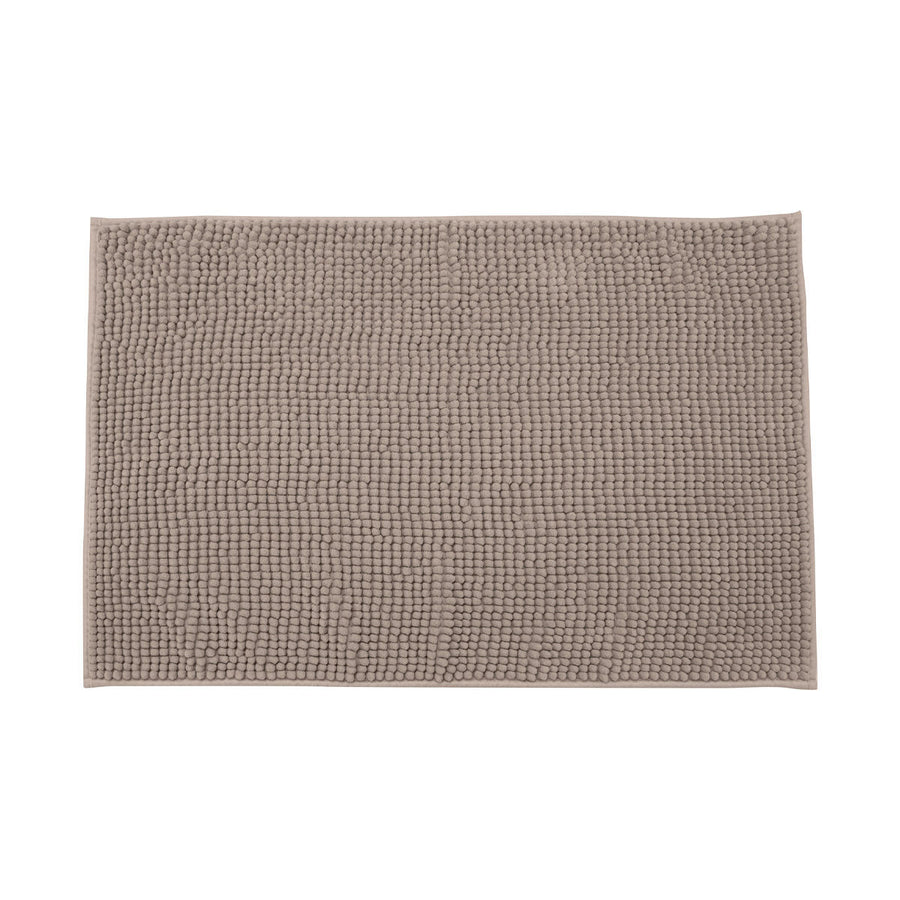 Πατάκι Μπάνιου Πολυεστέρα Καφέ 80x50cm Beads Estia