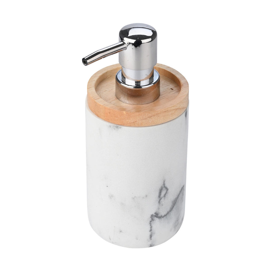 Estia Δοχείο Κρεμοσάπουνου Ρητίνης Λευκό 360ml Marble