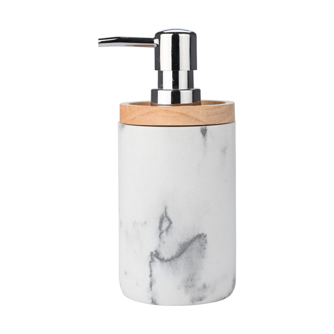 Estia Δοχείο Κρεμοσάπουνου Ρητίνης Λευκό 360ml Marble