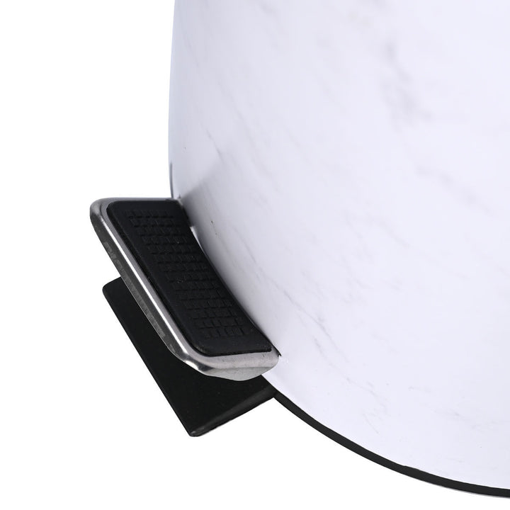 Καλάθι Μπάνιου Με Σχέδιο Μαρμάρου Μεταλλικό 5lt Estia