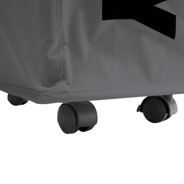 Καλάθι Απλύτων Υφασμάτινο Γκρι 45lt Με Ροδάκια Estia