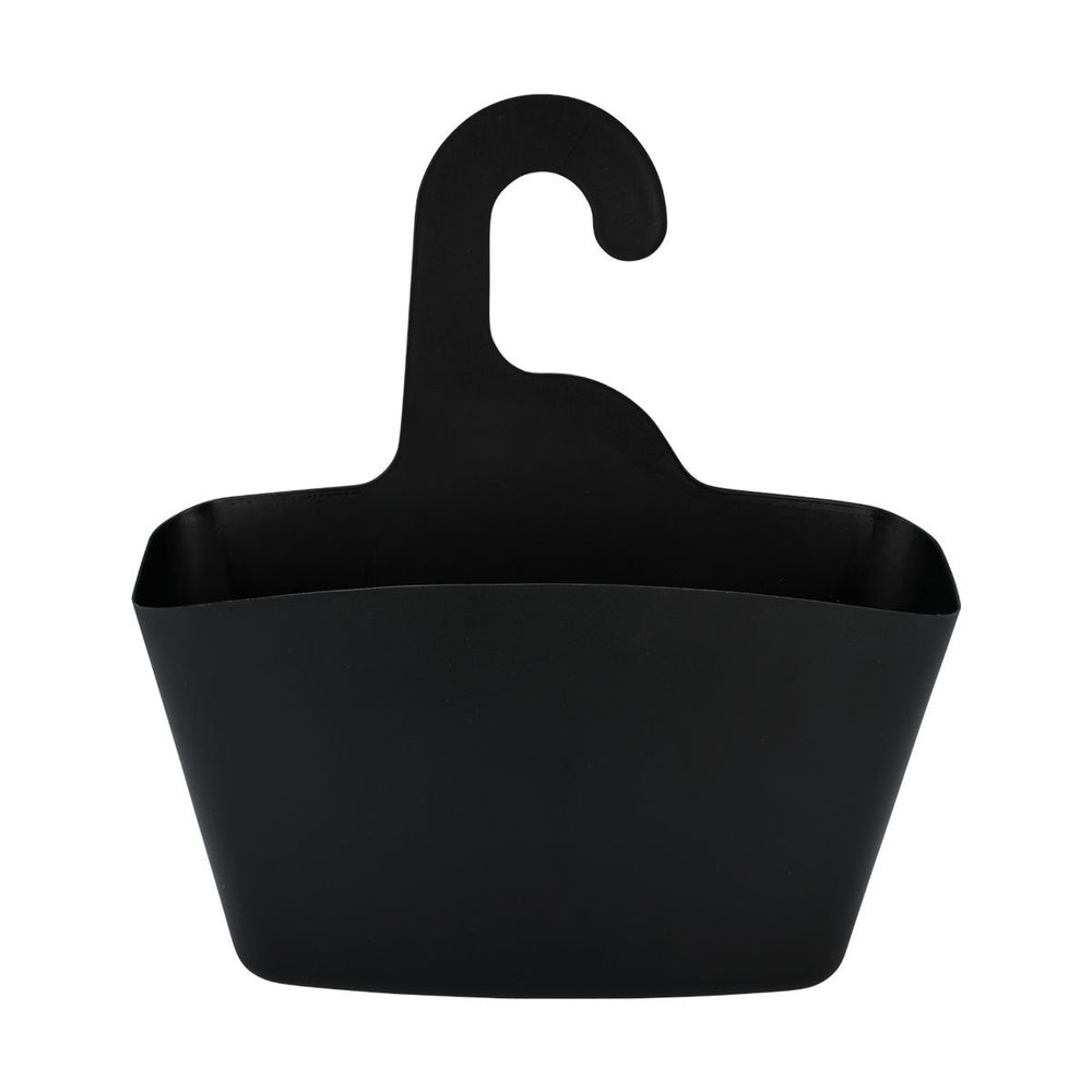 Θήκη Οργάνωσης Μπάνιου Κρεμαστή 24X7X25cm Μαύρη Estia