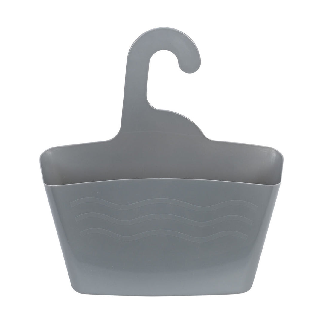 Πλαστική θήκη μπάνιου Estia σε γκρι χρώμα με πρακτικό σχεδιασμό ανάρτησης.