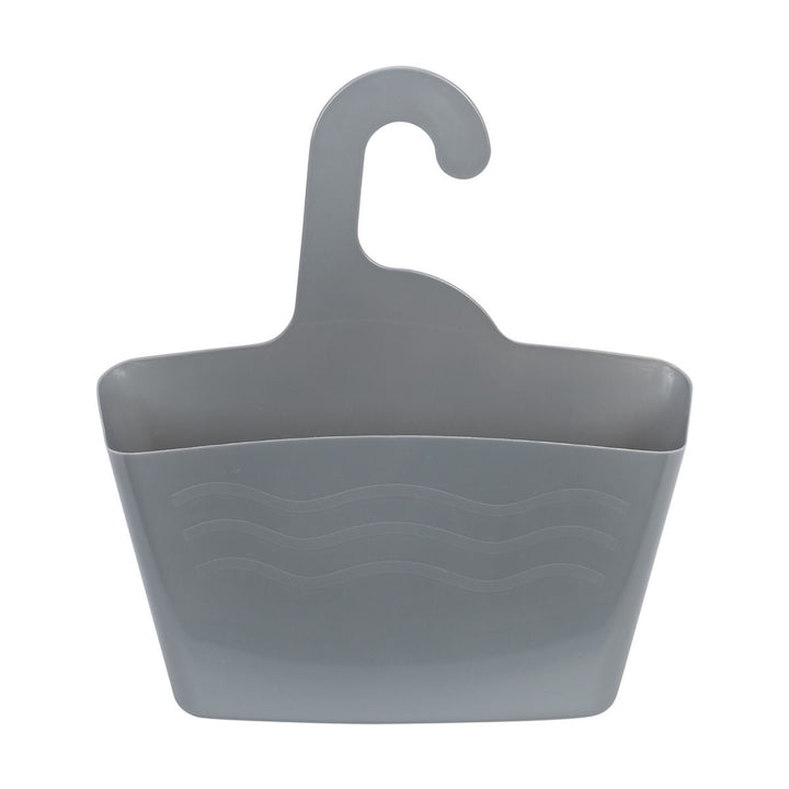 Πλαστική θήκη μπάνιου Estia σε γκρι χρώμα με πρακτικό σχεδιασμό ανάρτησης.