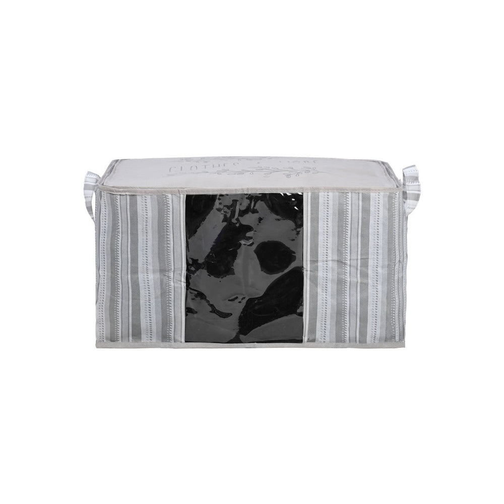 Θήκη Αποθήκευσης Non Woven Υφασμάτινη 60X45X35cm Με Παράθυρο Ivory Estia
