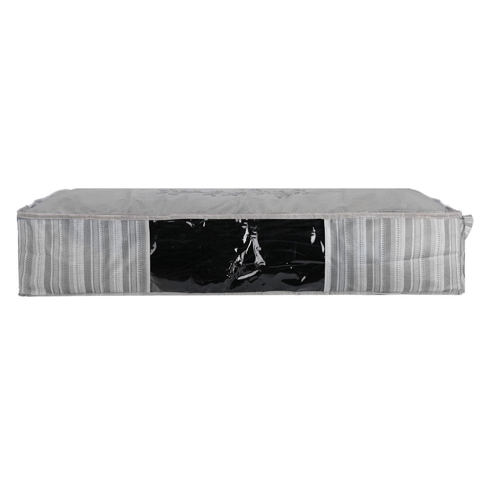 Θήκη Αποθήκευσης Non Woven Υφασμάτινη 100X50X20cm Με Παράθυρο Ivory Estia