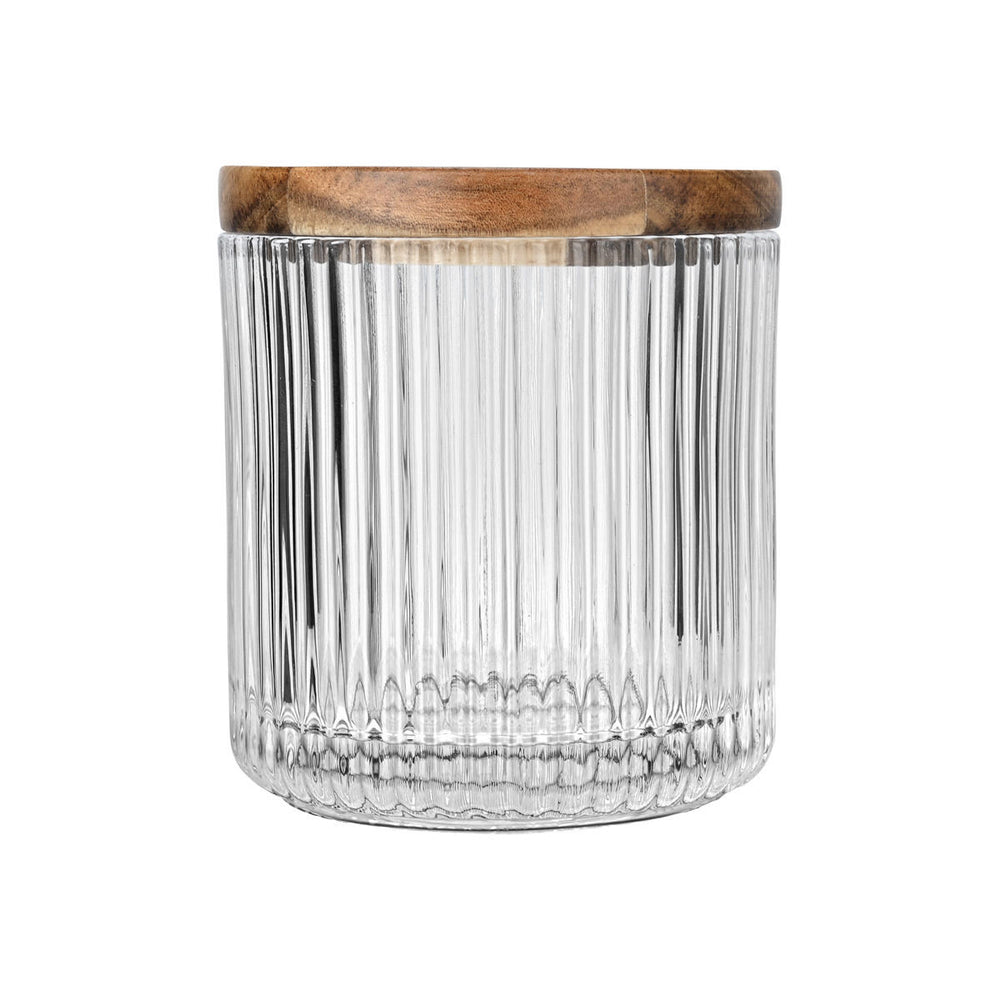 Δοχείο Για Βάμβακι Allure Γυάλινο Διαφανές Estia