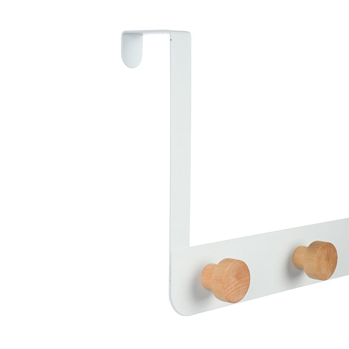 Κρεμάστρα Πόρτας 3 Θέσεων Λευκή Μεταλλική Estia