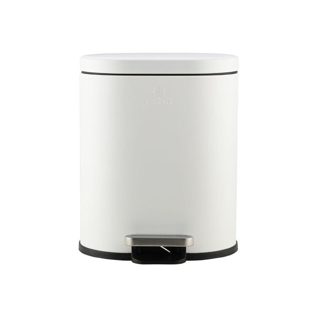 Καλάθι Μπάνιου Λευκό Από Ανοξείδωτο Ατσάλι 6lt Estia