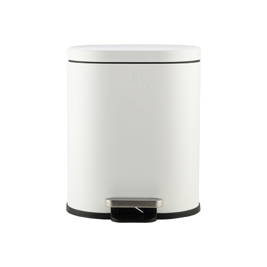 Καλάθι Μπάνιου Λευκό Από Ανοξείδωτο Ατσάλι 6lt Estia