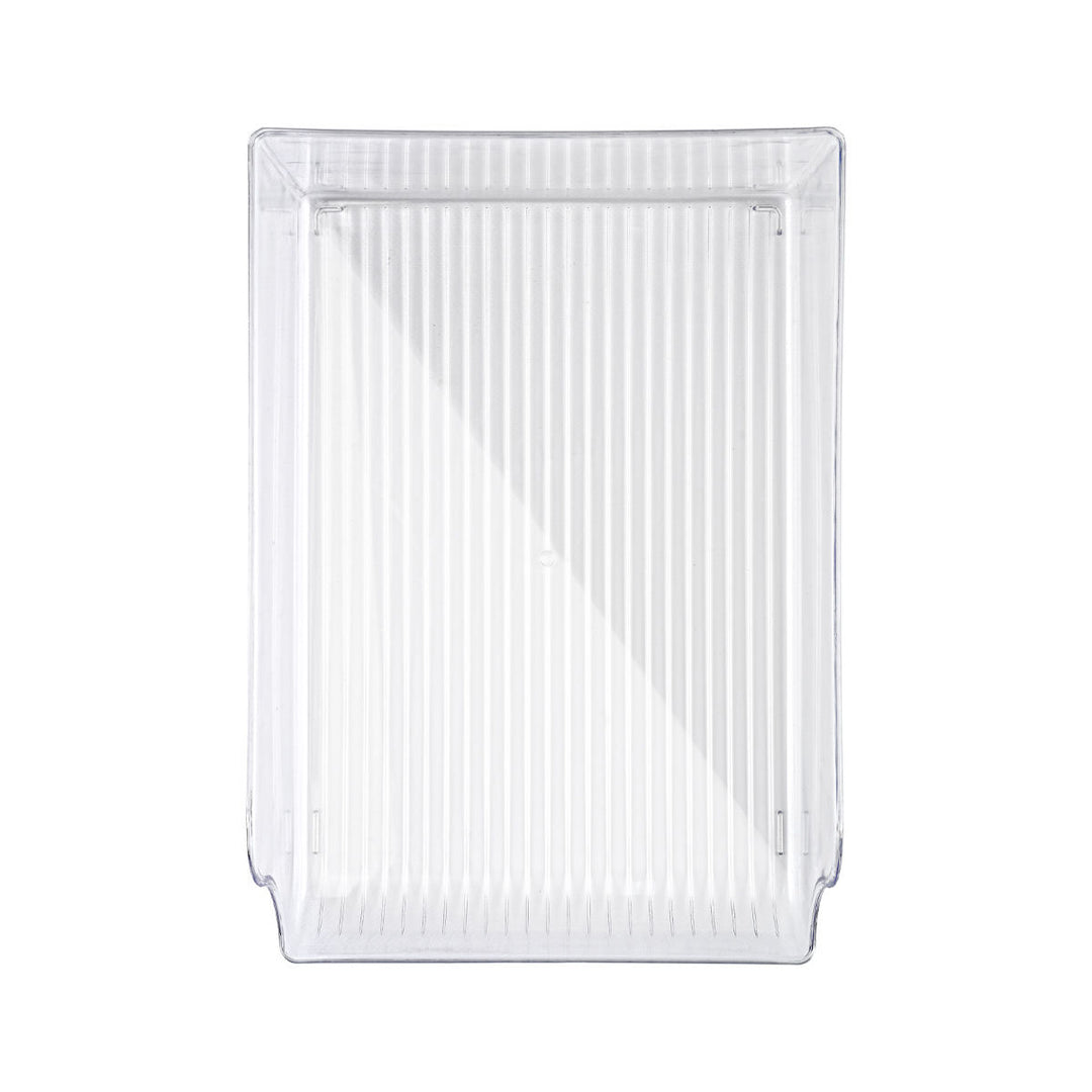 Πάνω όψη του κουτιού ψυγείου Estia με ανάγλυτη επιφάνεια και διαφανή σχεδιασμό.