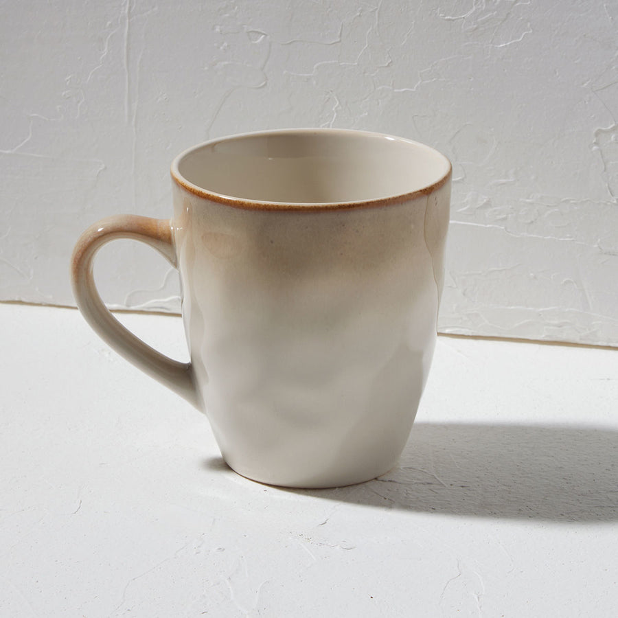 Κούπα Καφέ Μπεζ Stoneware 400ml Vignette Estia