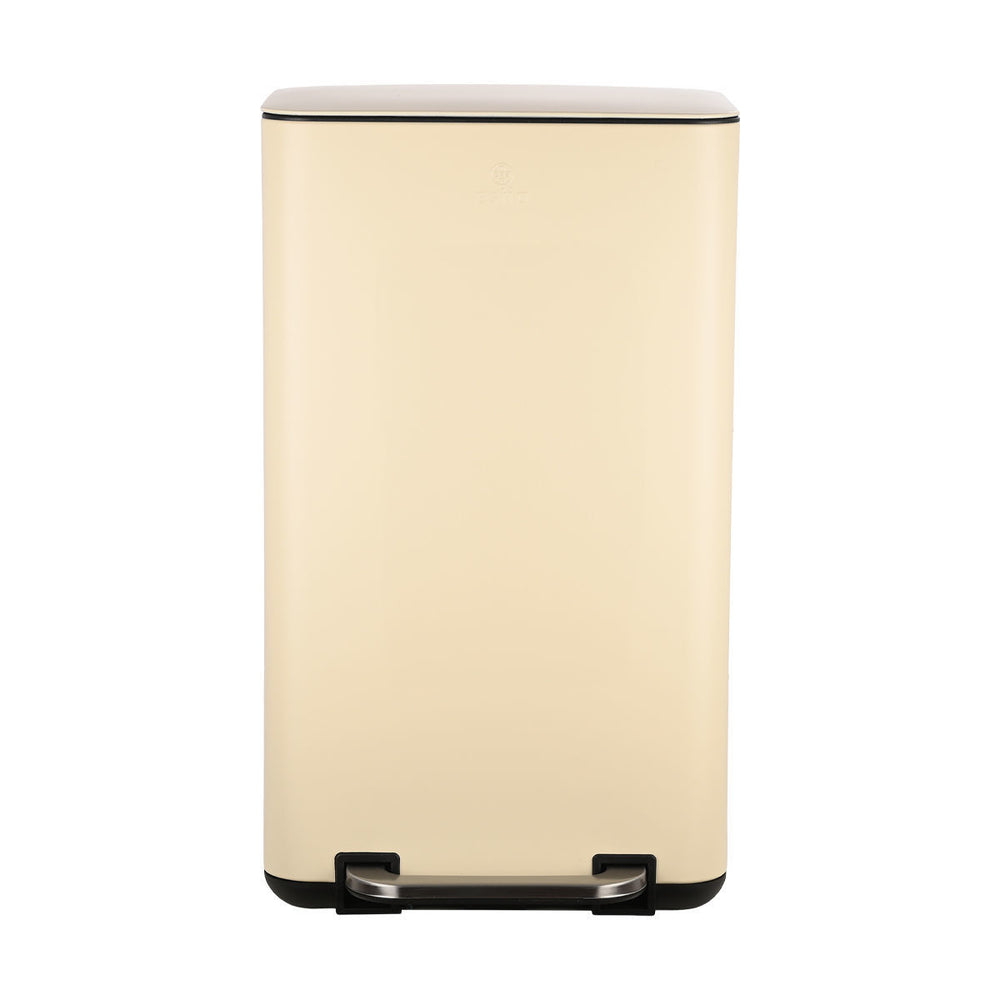 Κάδος Απορριμάτων Κουζίνας Εκρού Μεταλλικός 30lt Estia