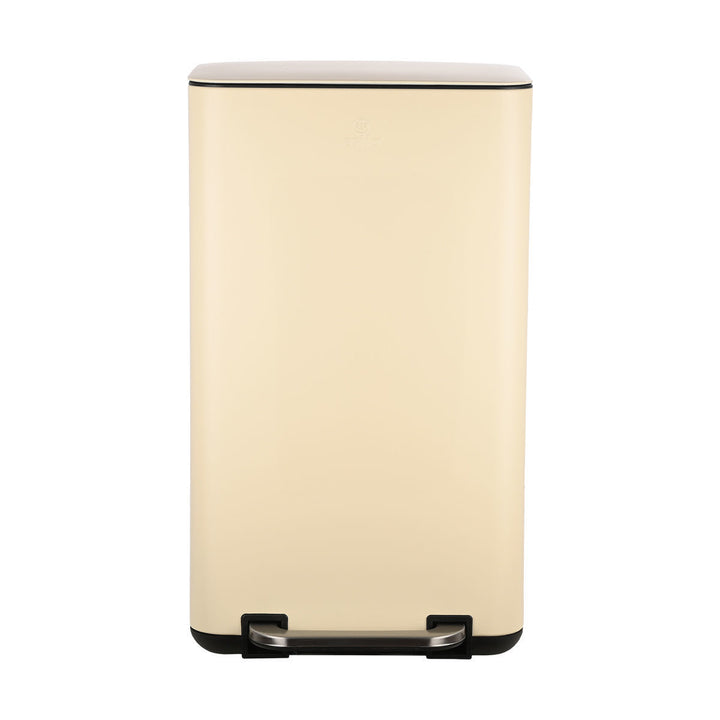 Κάδος Απορριμάτων Κουζίνας Εκρού Μεταλλικός 30lt Estia