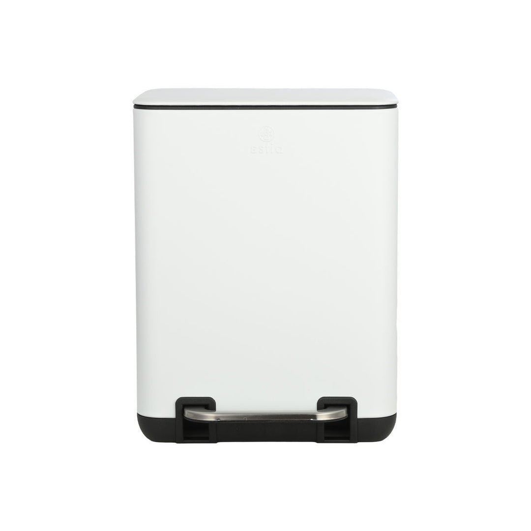 Καλάθι Μπάνιου Λευκό Ορθογώνιο Από Ανοξείδωτο Ατσάλι 6lt Estia