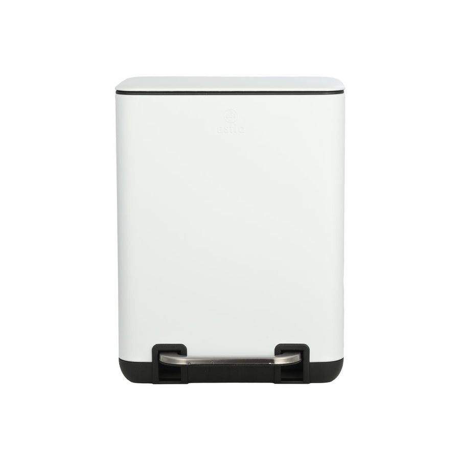 Καλάθι Μπάνιου Λευκό Ορθογώνιο Από Ανοξείδωτο Ατσάλι 6lt Estia