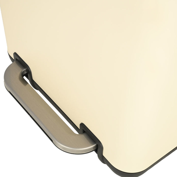 Καλάθι Μπάνιου Εκρού Ορθογώνιο Από Ανοξείδωτο Ατσάλι 6lt Estia