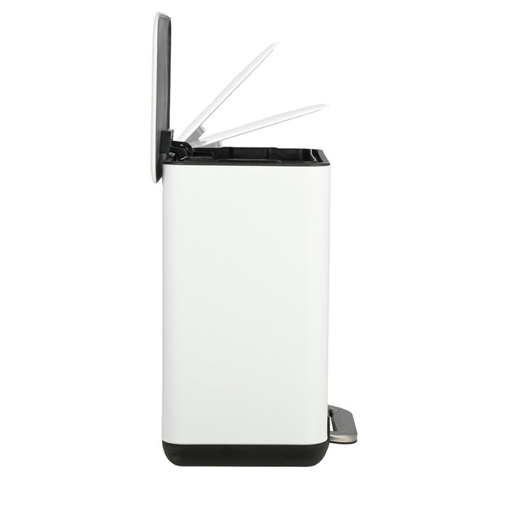 Καλάθι Μπάνιου Λευκό Ορθογώνιο Από Ανοξείδωτο Ατσάλι 6lt Estia