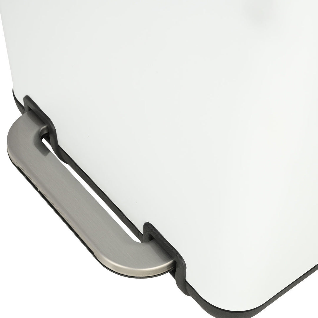 Καλάθι Μπάνιου Λευκό Ορθογώνιο Από Ανοξείδωτο Ατσάλι 6lt Estia