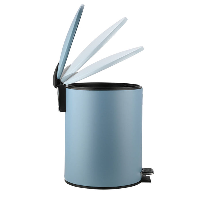 Καλάθι Μπάνιου Ματ Μπλε Μεταλλικό 5lt Estia