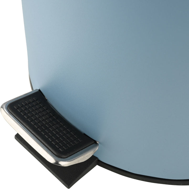 Καλάθι Μπάνιου Ματ Μπλε Μεταλλικό 5lt Estia