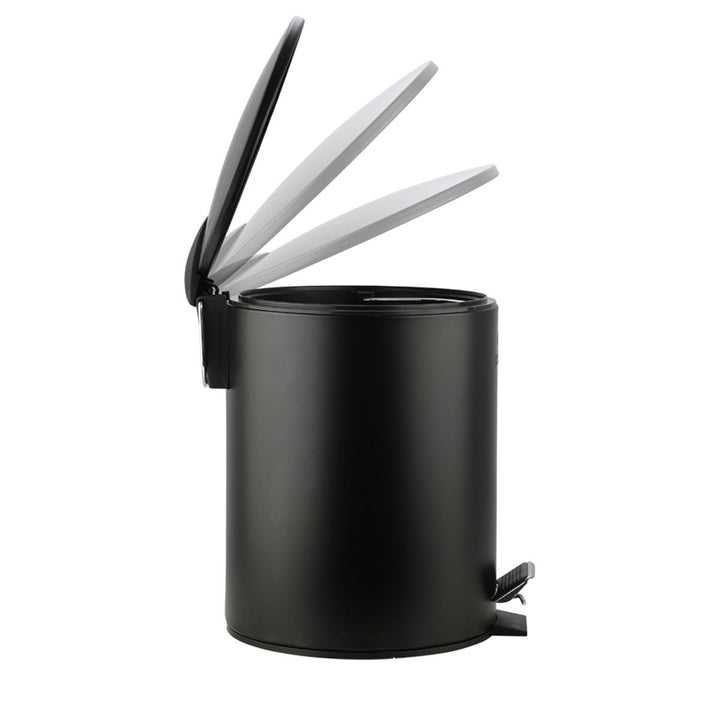 Καλάθι Μπάνιου Ματ Μαύρο Μεταλλικό 5lt Estia