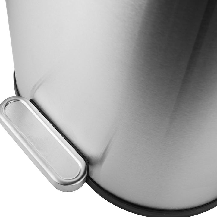 Καλάθι Μπάνιου Ασημί Από Ανοξείδωτο Ατσάλι 6lt Estia