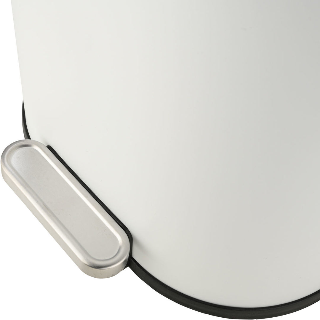 Καλάθι Μπάνιου Λευκό Από Ανοξείδωτο Ατσάλι 6lt Estia