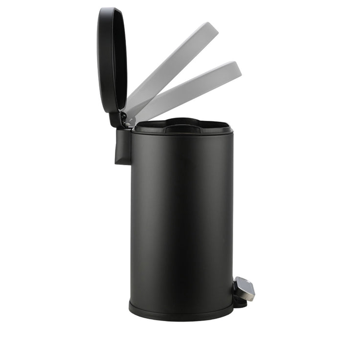 Καλάθι Μπάνιου Μαύρο Από Ανοξείδωτο Ατσάλι 6lt Estia