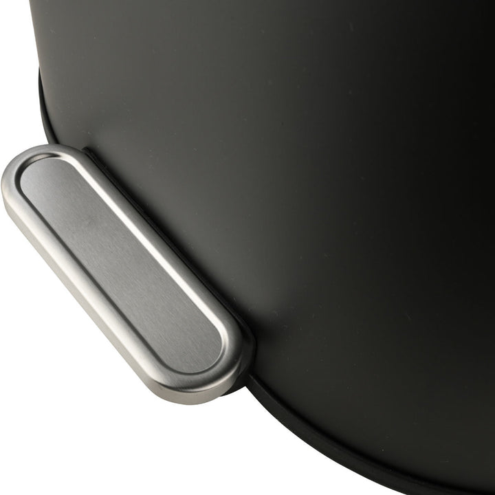 Καλάθι Μπάνιου Μαύρο Από Ανοξείδωτο Ατσάλι 6lt Estia